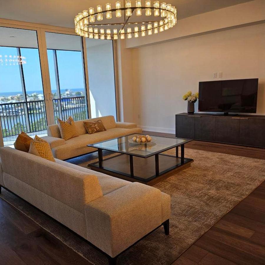 60 Inch Hexagonal Crystal Round Chandelier – Arcachon