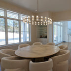 60 Inch Hexagonal Crystal Round Chandelier – Arcachon