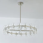 36 Inch Hexagonal Crystal Round Chandelier – Arcachon