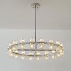 36 Inch Hexagonal Crystal Round Chandelier – Arcachon