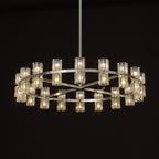 36 Inch Hexagonal Crystal Round Chandelier – Arcachon
