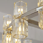 36 Inch Hexagonal Crystal Round Chandelier – Arcachon