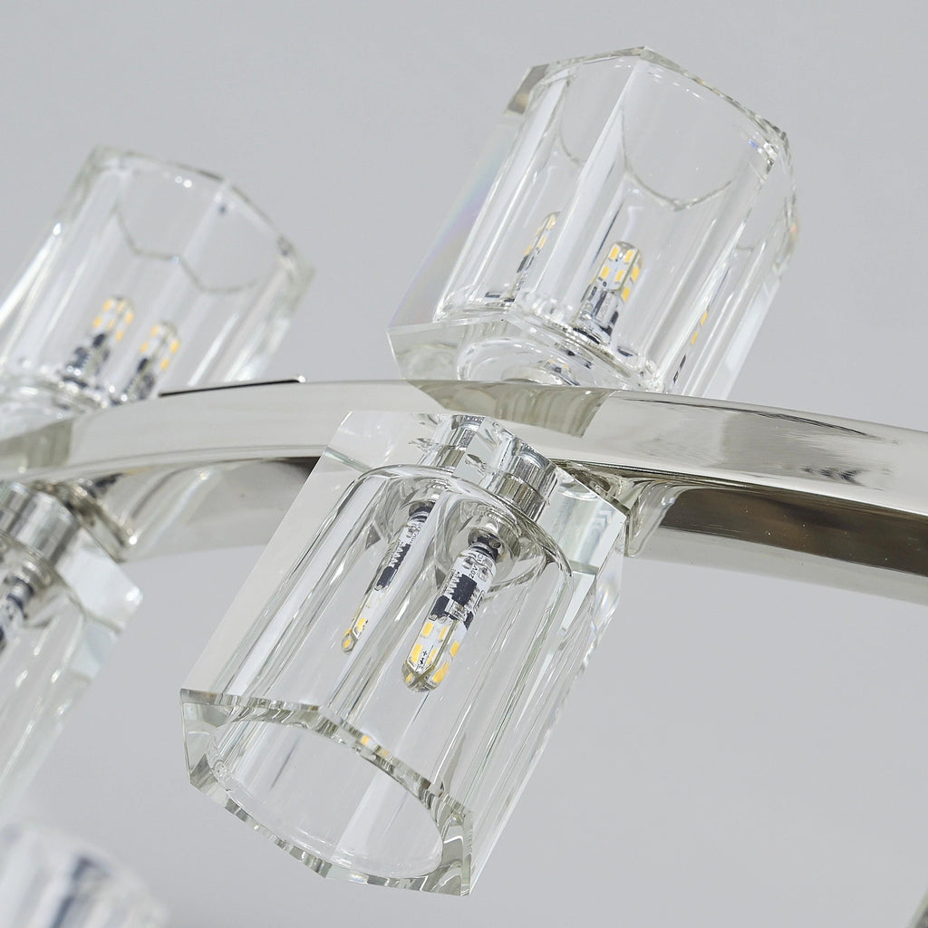 36 Inch Hexagonal Crystal Round Chandelier – Arcachon