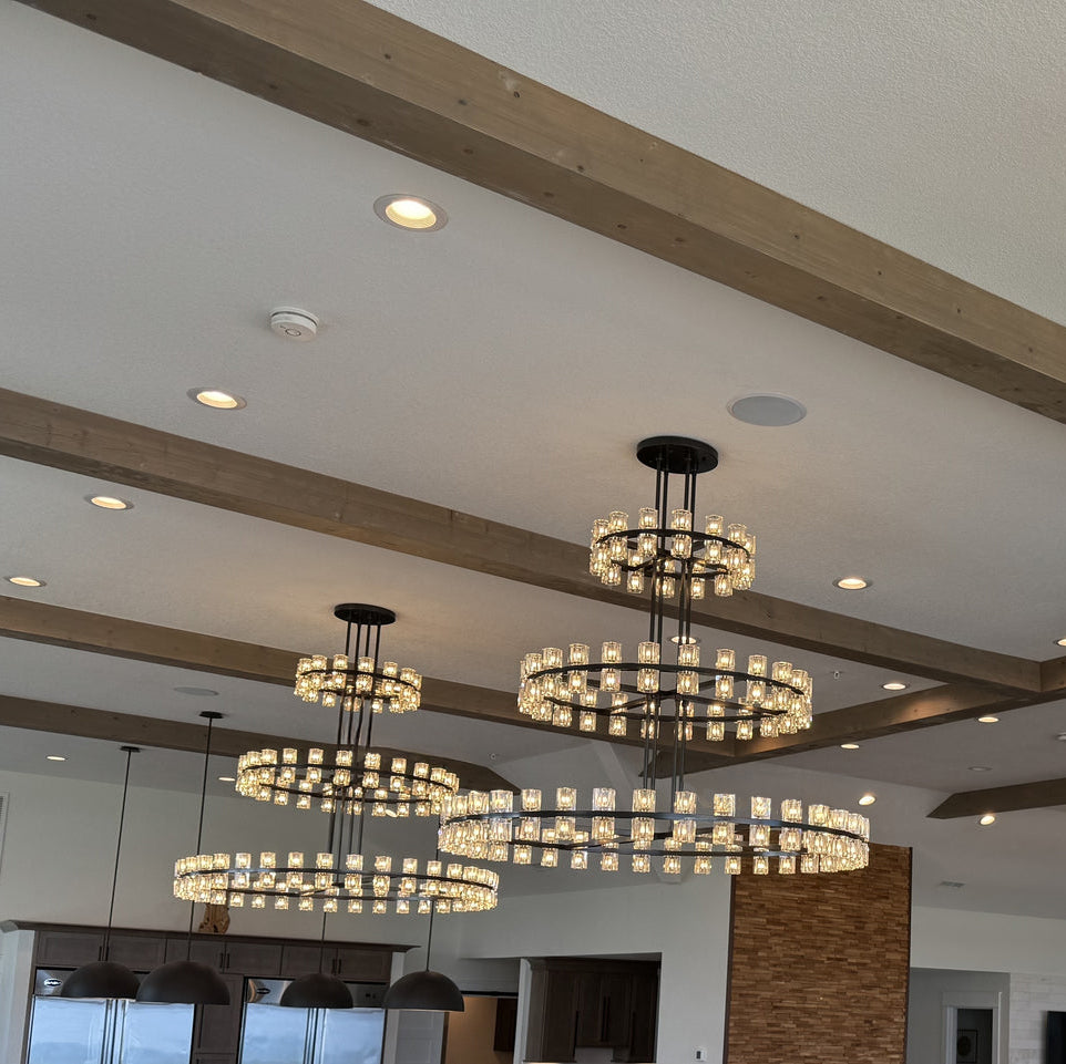 60 Inch Hexagonal Crystal 3-Tier Chandelier – Arcachon