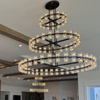 60 Inch Hexagonal Crystal 3-Tier Chandelier – Arcachon