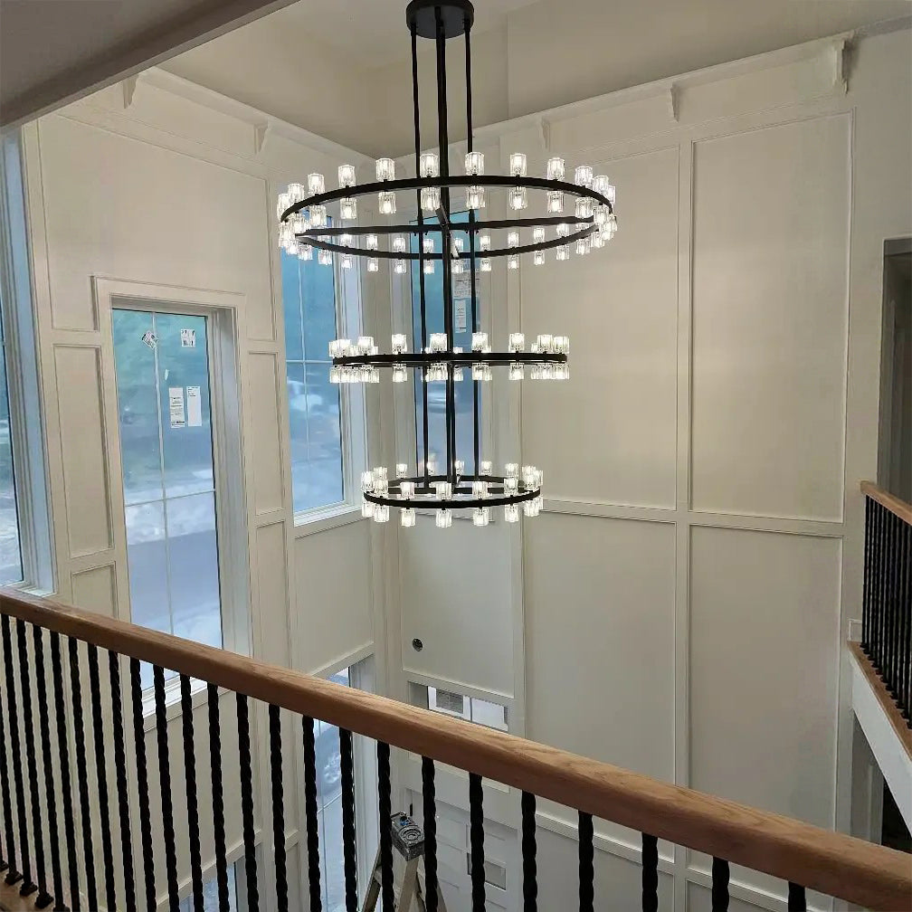 60 Inch Three-Tier Modern Crystal Wheel Chandelier – Arcachon
