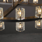 60 Inch Hexagonal Crystal Tiered Chandelier – Arcachon