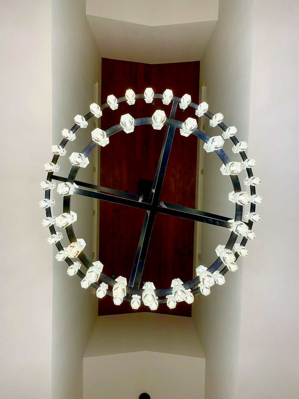60 Inch Hexagonal Crystal Tiered Chandelier – Arcachon