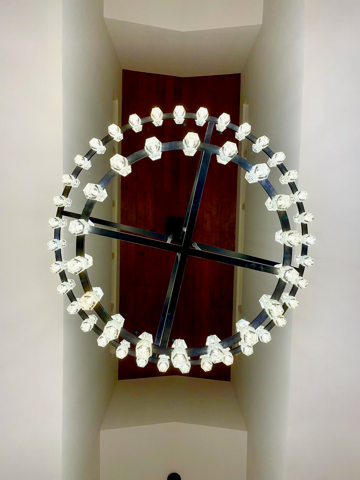 60 Inch Hexagonal Crystal Tiered Chandelier – Arcachon