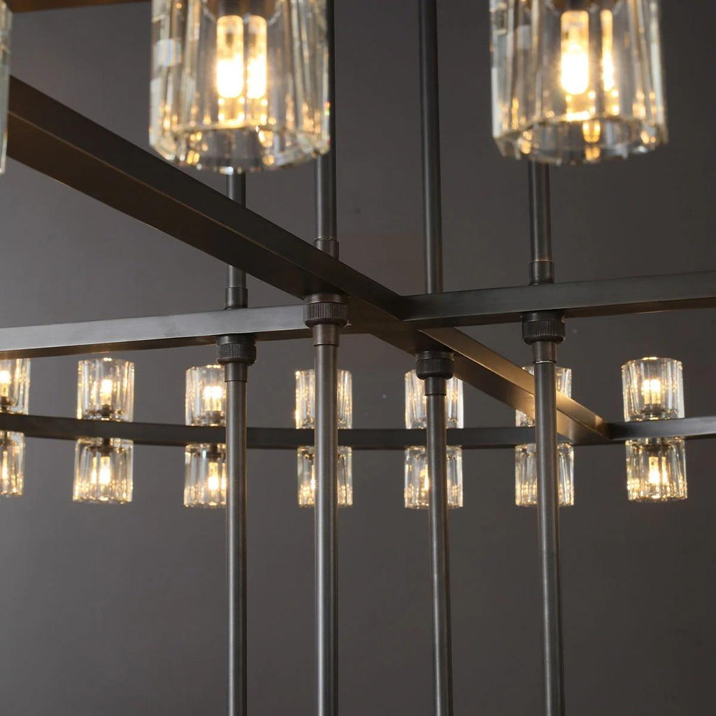 60 Inch Hexagonal Crystal Tiered Chandelier – Arcachon