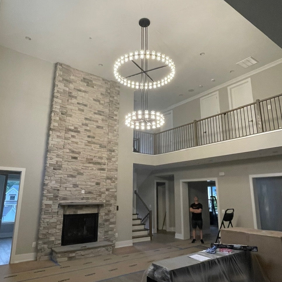 60 Inch Hexagonal Crystal Tiered Chandelier – Arcachon