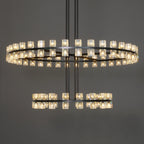 60 Inch Hexagonal Crystal Tiered Chandelier – Arcachon