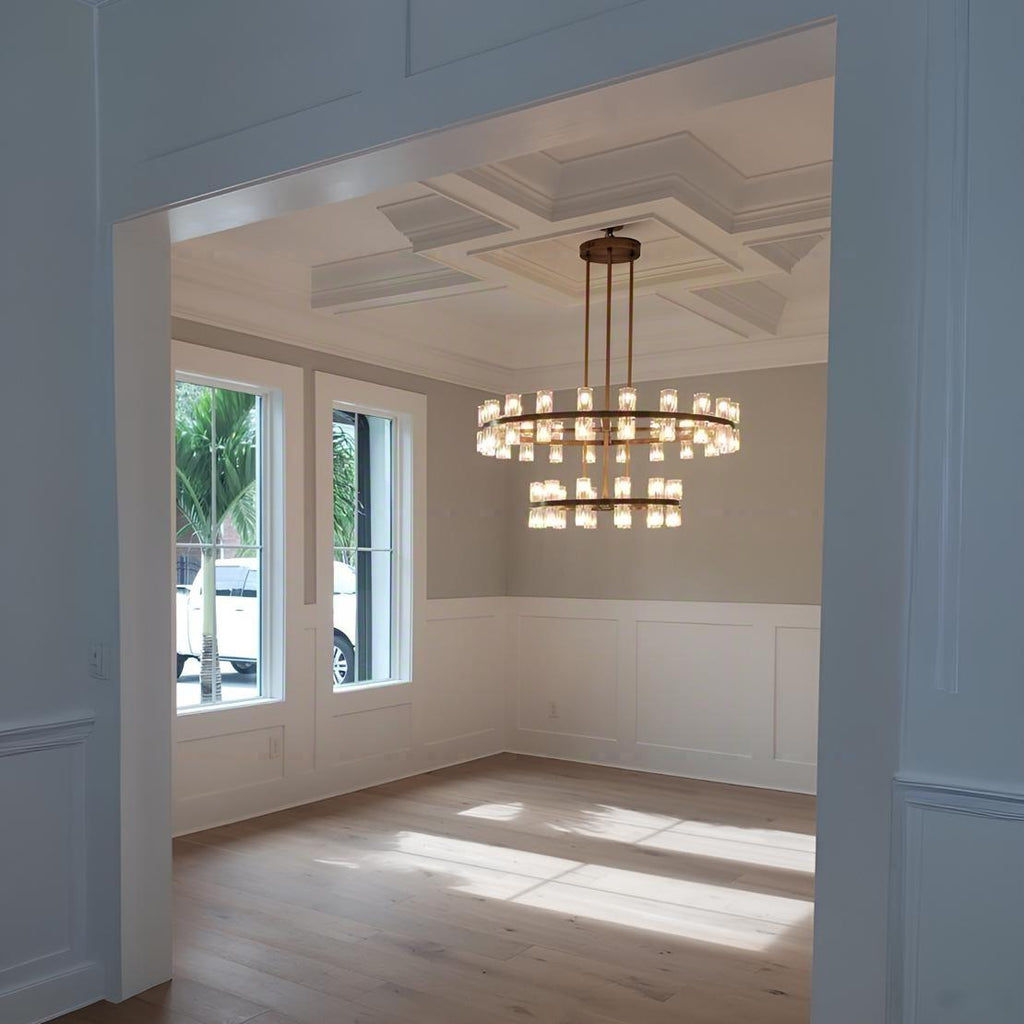 48 Inch Hexagonal Crystal Tiered Chandelier – Arcachon