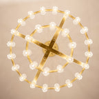 48 Inch Hexagonal Crystal Tiered Chandelier – Arcachon