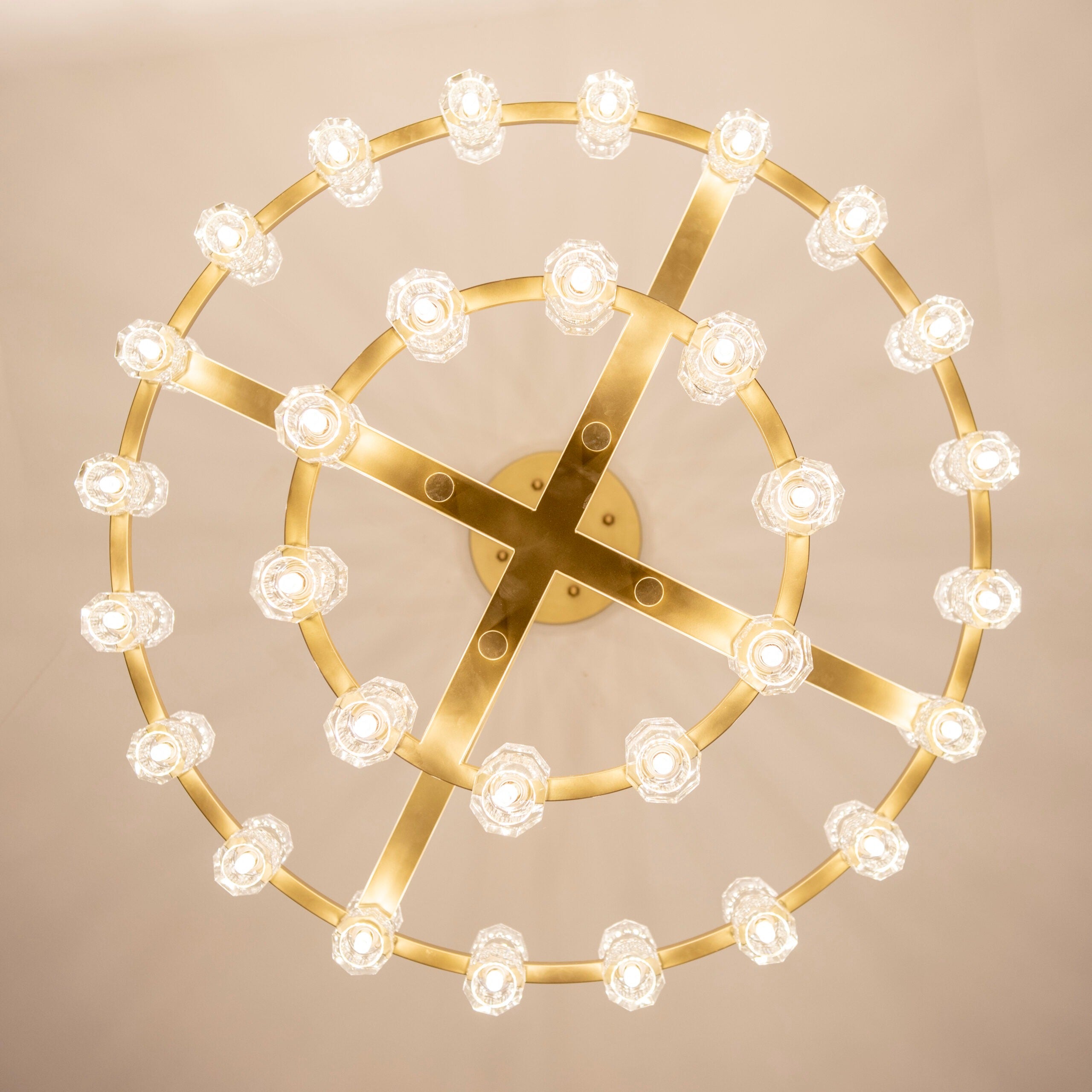 48 Inch Hexagonal Crystal Tiered Chandelier – Arcachon