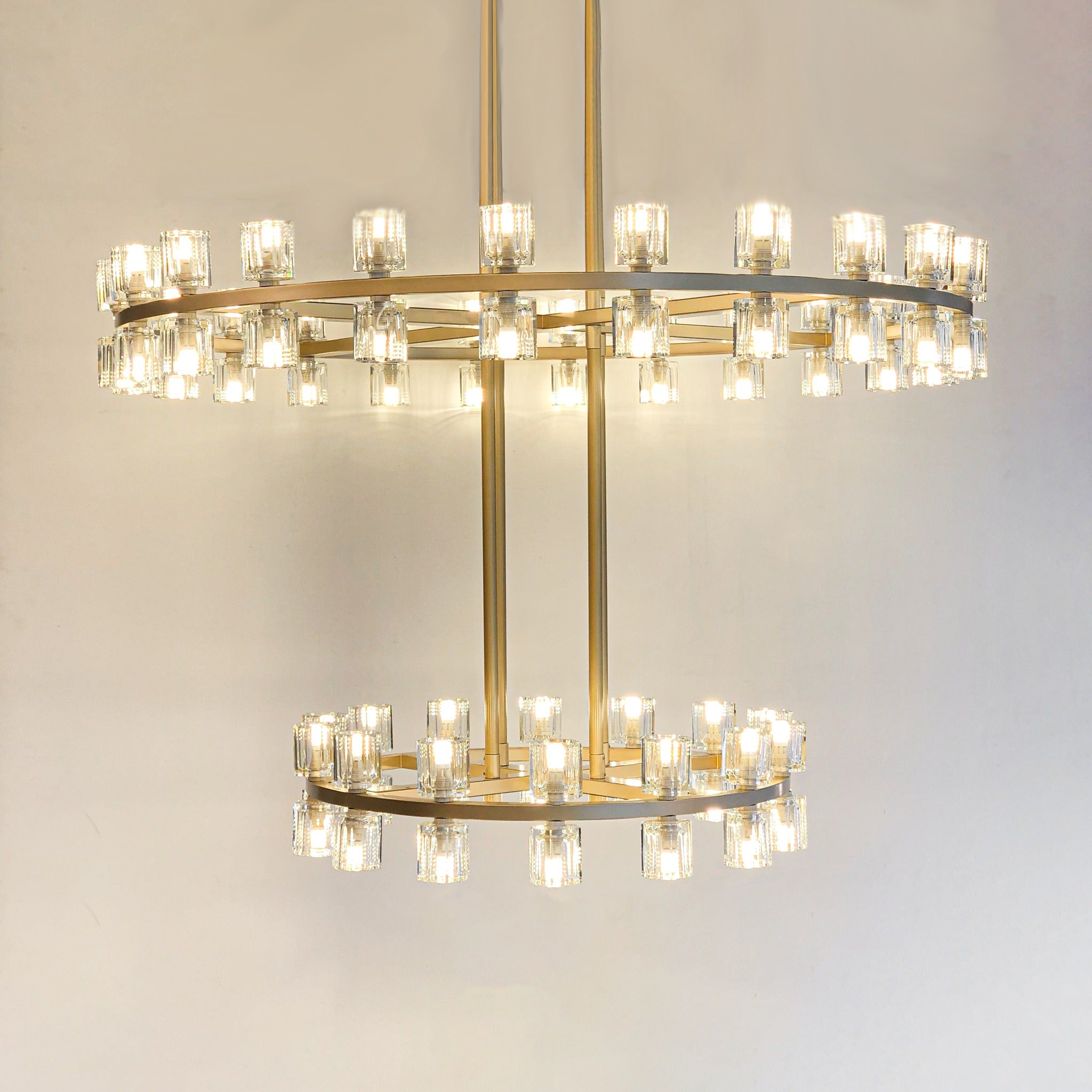 48 Inch Hexagonal Crystal Tiered Chandelier – Arcachon