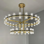 48 Inch Hexagonal Crystal Tiered Chandelier – Arcachon