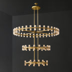 60 Inch Hexagonal Crystal 3-Tier Chandelier – Arcachon