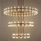 60 Inch Hexagonal Crystal 3-Tier Chandelier – Arcachon