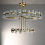 60 Inch Hexagonal Crystal Tiered Chandelier – Arcachon