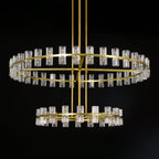 60 Inch Hexagonal Crystal Tiered Chandelier – Arcachon
