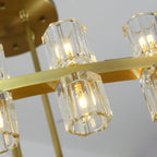 60 Inch Hexagonal Crystal Tiered Chandelier – Arcachon