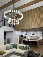 60 Inch Hexagonal Crystal Tiered Chandelier – Arcachon