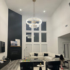 60 Inch Hexagonal Crystal Tiered Chandelier – Arcachon