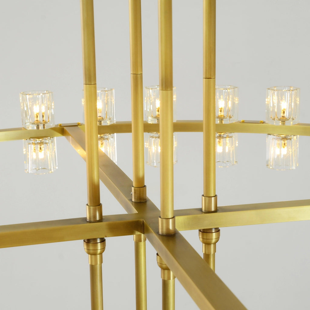 60 Inch Hexagonal Crystal Tiered Chandelier – Arcachon