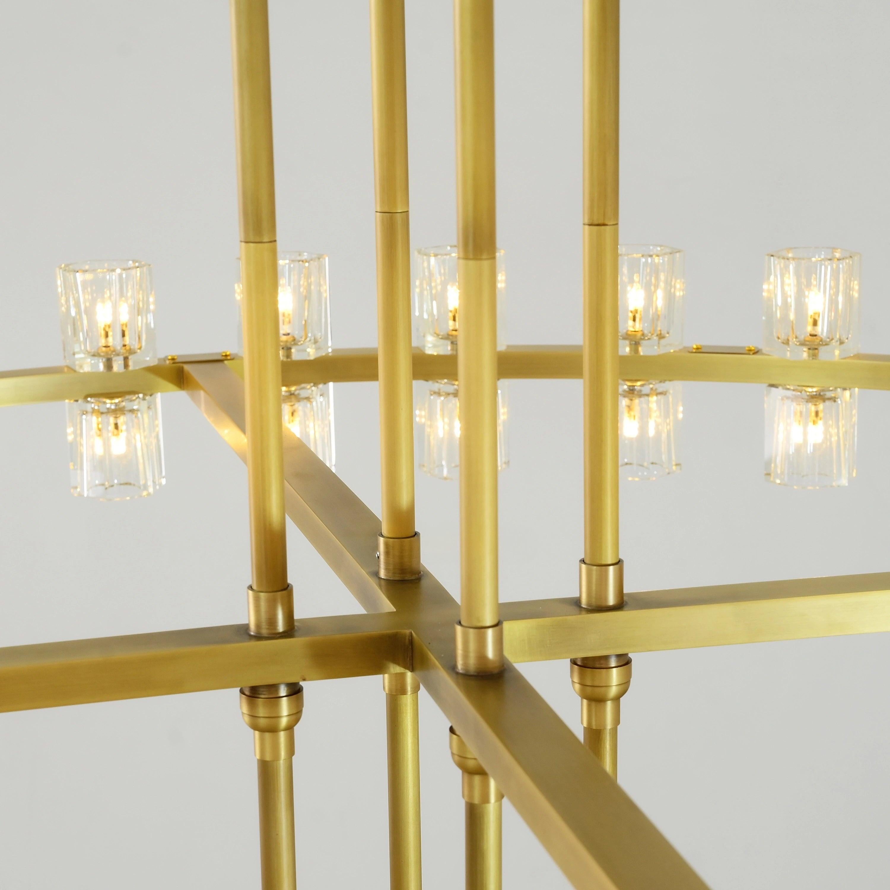 60 Inch Hexagonal Crystal Tiered Chandelier – Arcachon