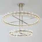 60 Inch Hexagonal Crystal Tiered Chandelier – Arcachon