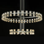 60 Inch Hexagonal Crystal Tiered Chandelier – Arcachon