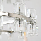 60 Inch Hexagonal Crystal Tiered Chandelier – Arcachon