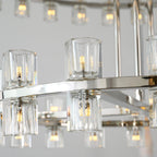 60 Inch Hexagonal Crystal Tiered Chandelier – Arcachon