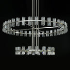60 Inch Hexagonal Crystal Tiered Chandelier – Arcachon