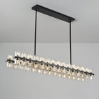 54 Inch Hexagonal Crystal Linear Chandelier – Arcachon