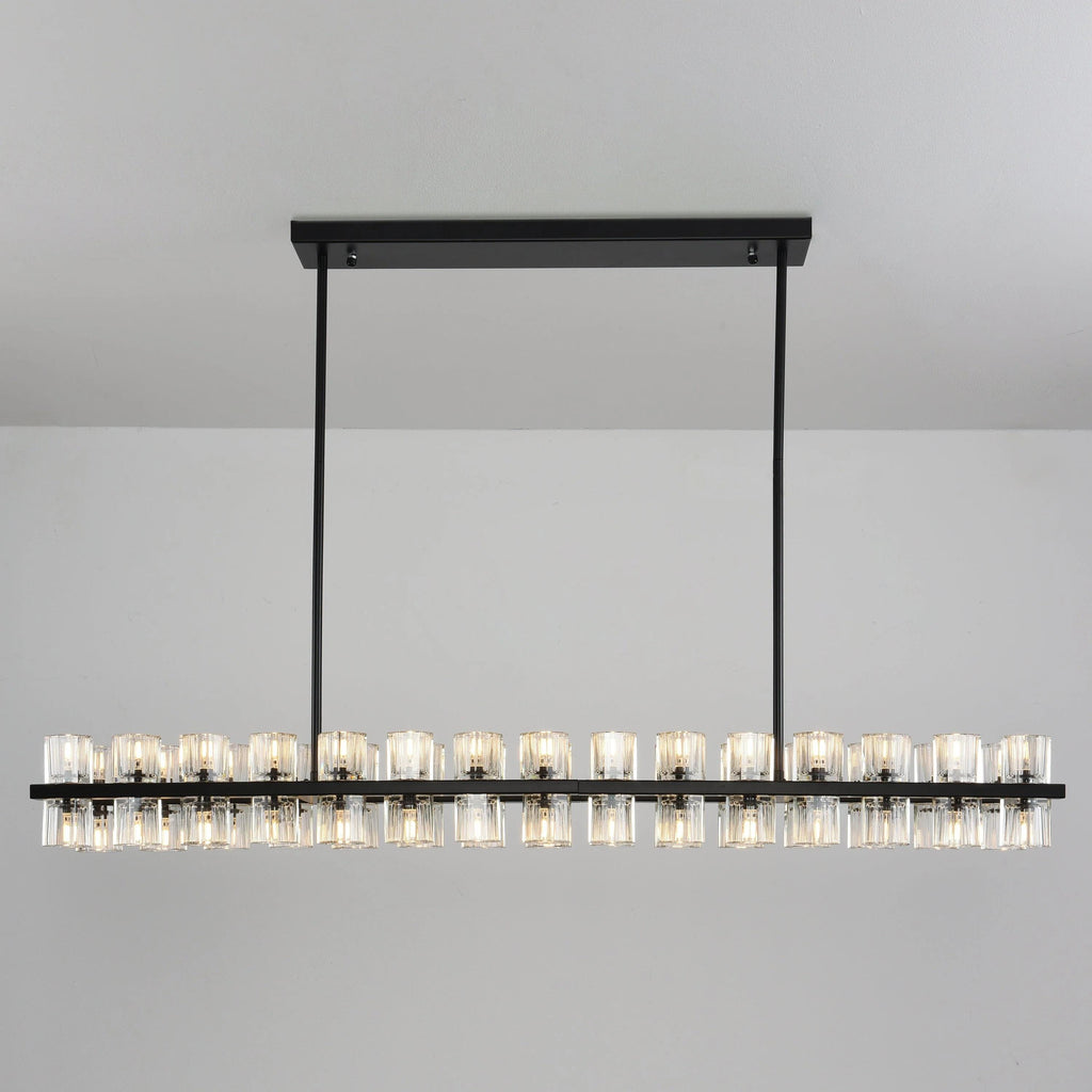 54 Inch Modern Crystal Linear Chandelier – Arcachon