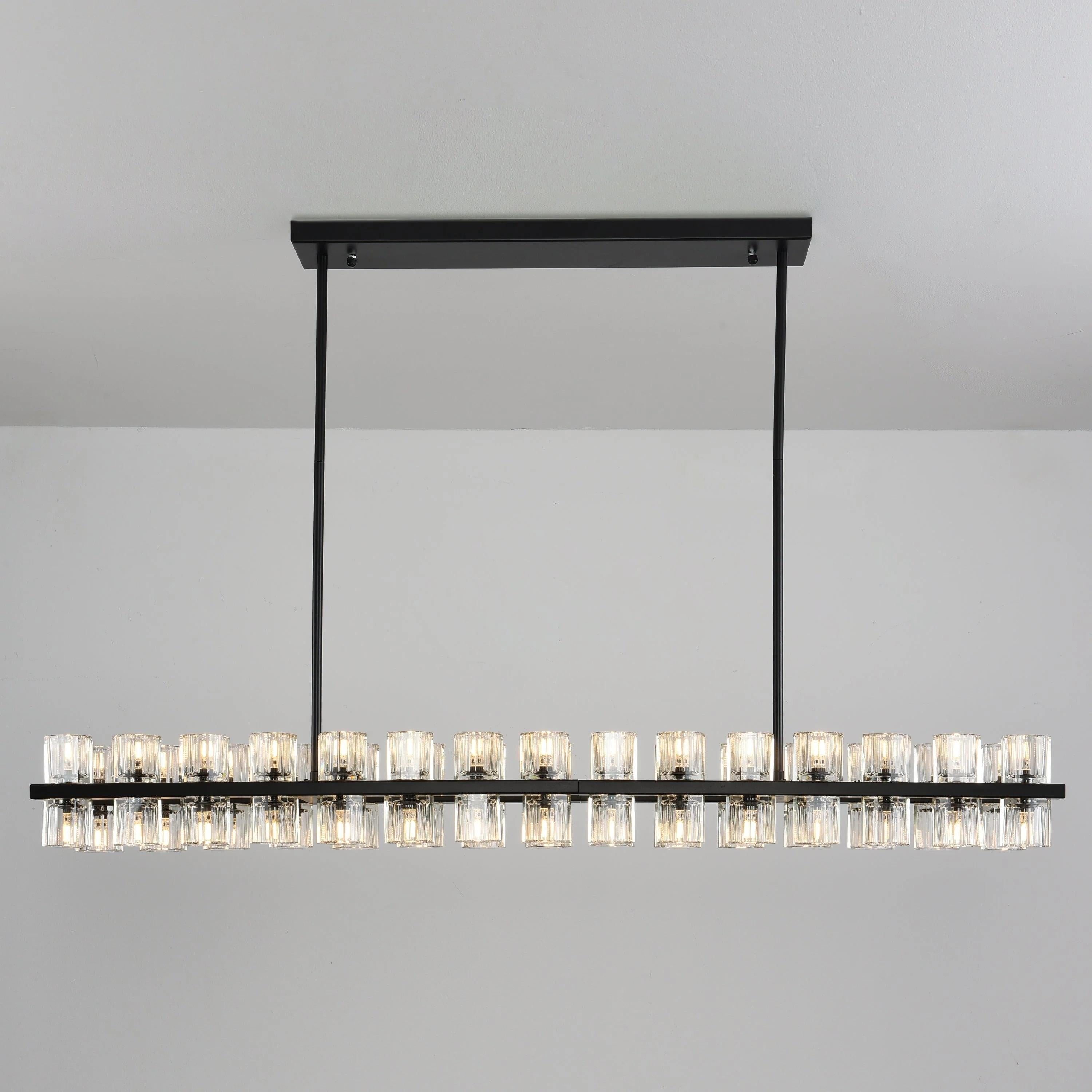 54 Inch Modern Crystal Linear Chandelier – Arcachon