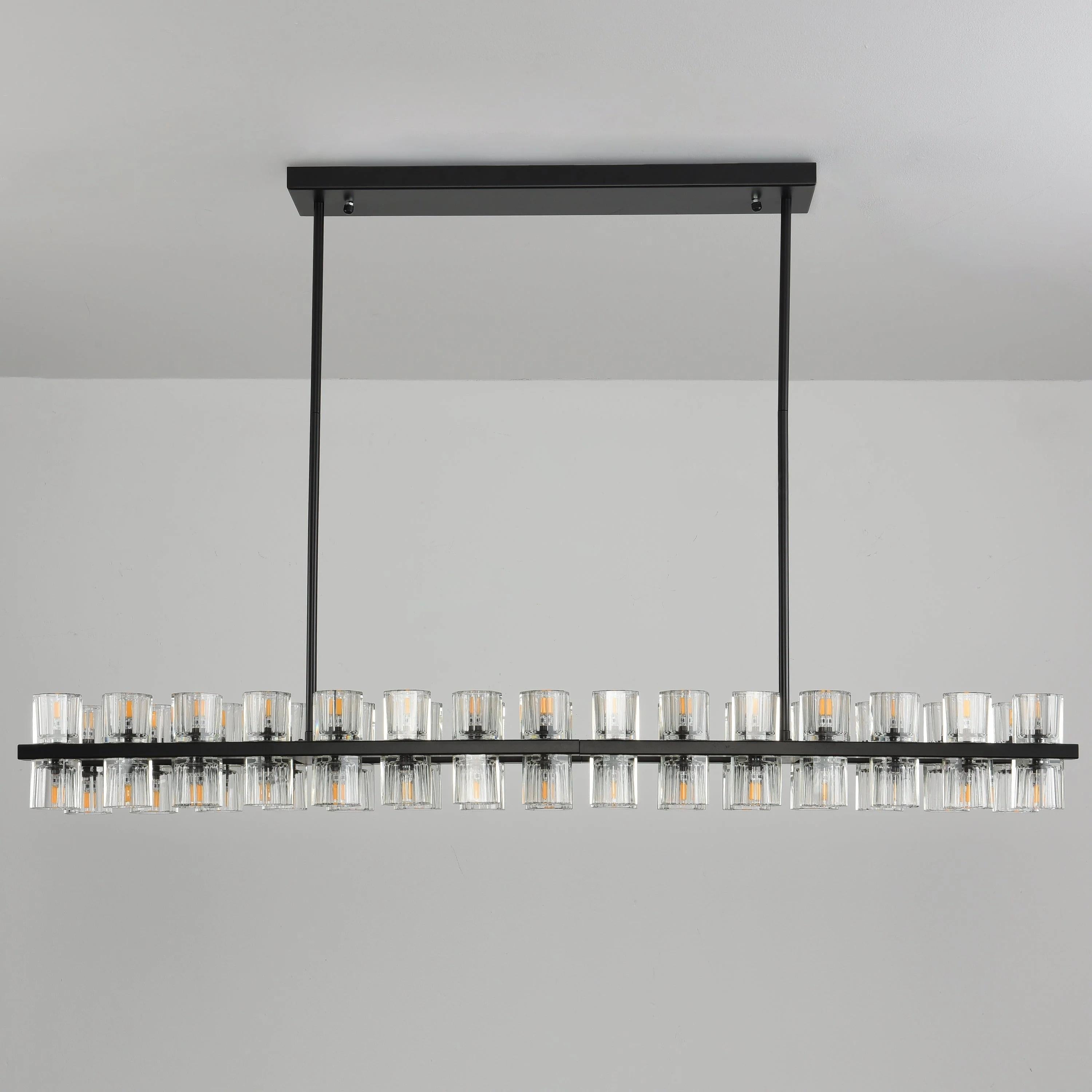 54 Inch Modern Crystal Linear Chandelier – Arcachon