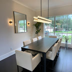 72 Inch Hexagonal Crystal Linear Chandelier – Arcachon