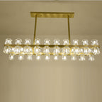 39 Inch Hexagonal Crystal Linear Chandelier – Arcachon