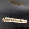 54 Inch Linear Crystal Pillar Candle Chandelier – Arcachon