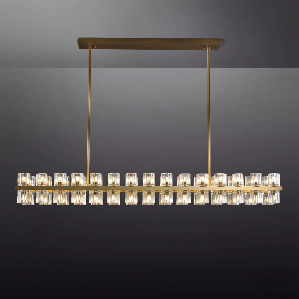 54 Inch Modern Crystal Linear Chandelier – Arcachon
