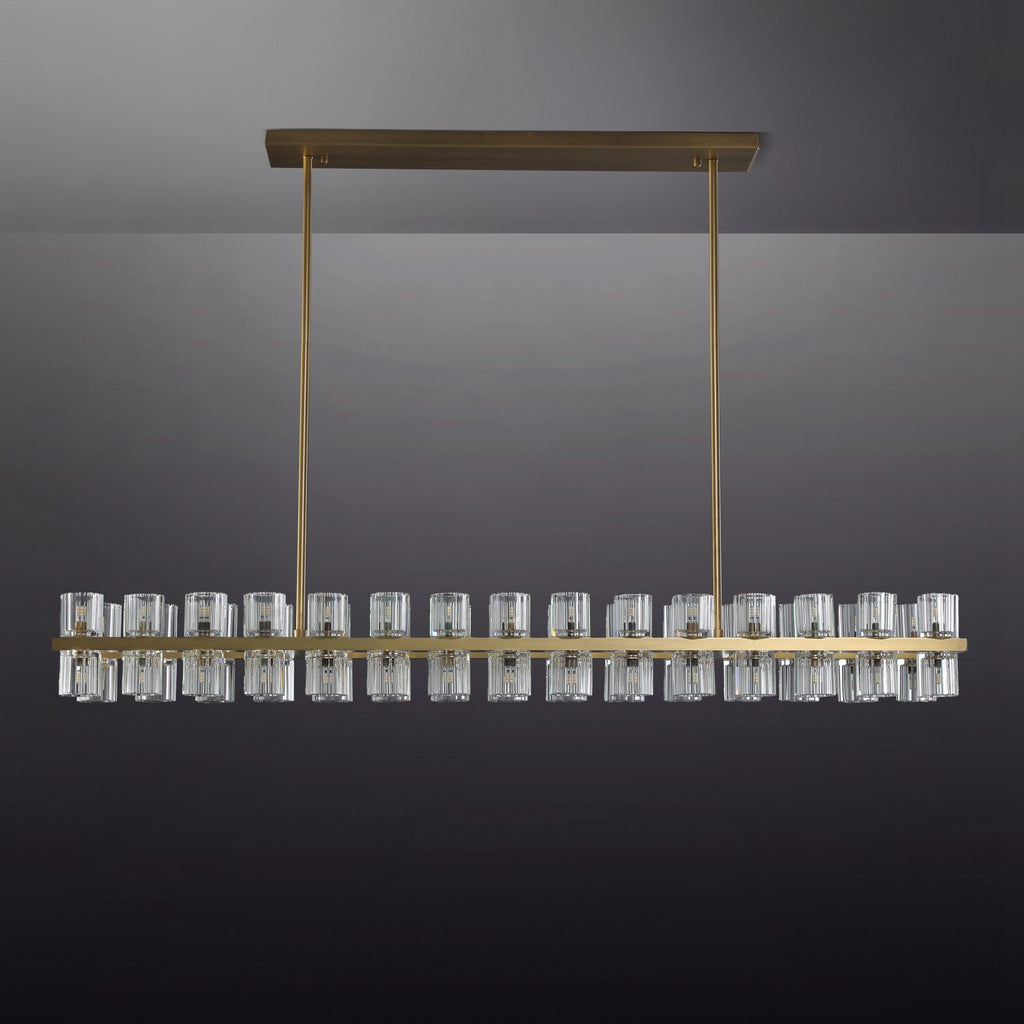 54 Inch Modern Crystal Linear Chandelier – Arcachon