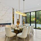 72 Inch Linear Crystal Pillar Candle Chandelier – Arcachon