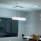 39 Inch Hexagonal Crystal Linear Chandelier – Arcachon