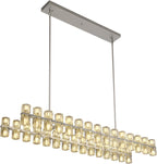 54 Inch Hexagonal Crystal Linear Chandelier – Arcachon