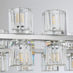 54 Inch Hexagonal Crystal Linear Chandelier – Arcachon