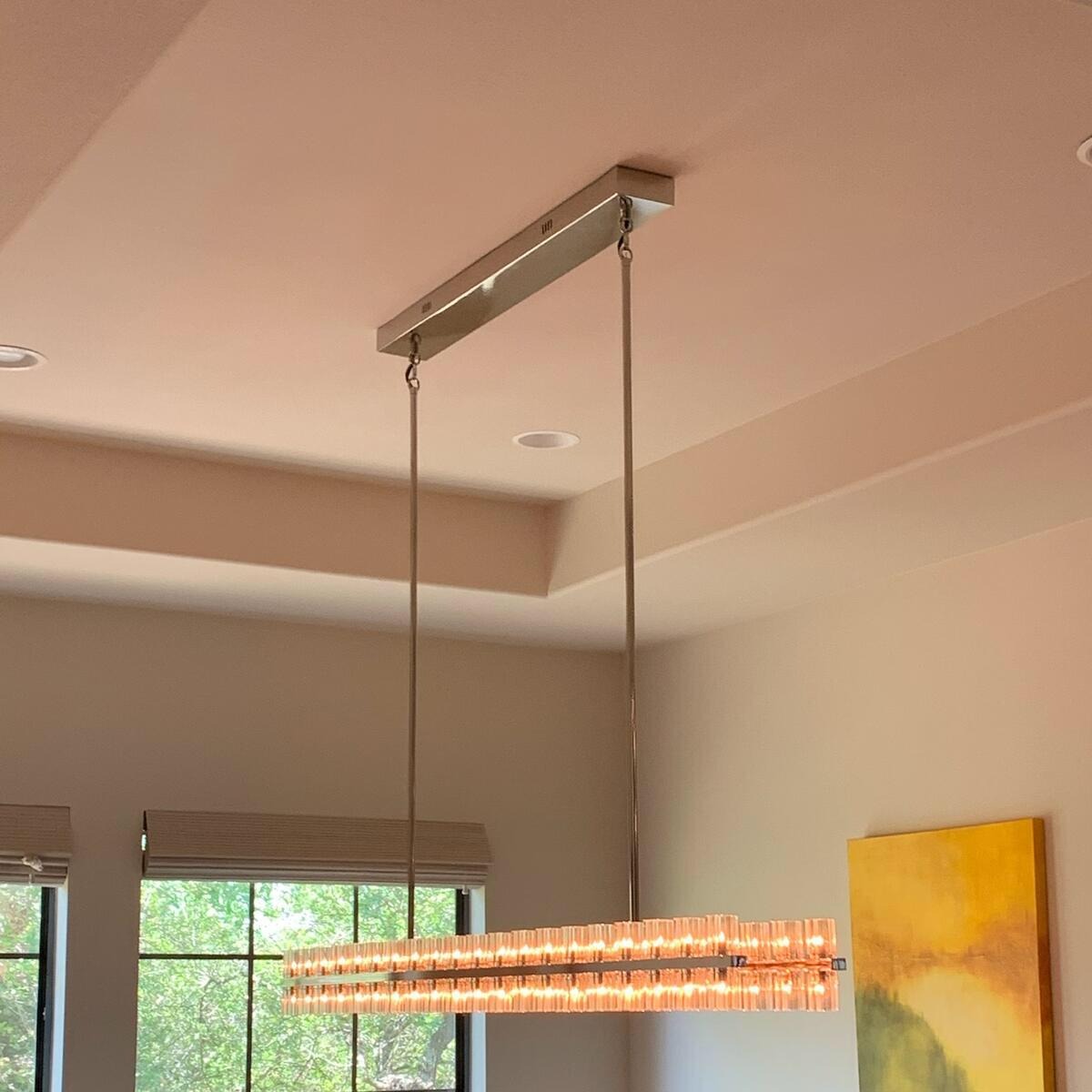 72 Inch Linear Crystal Pillar Candle Chandelier – Arcachon