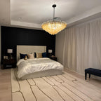 36 Inch Amber Murano Glass Tiered Chandelier - Chiara